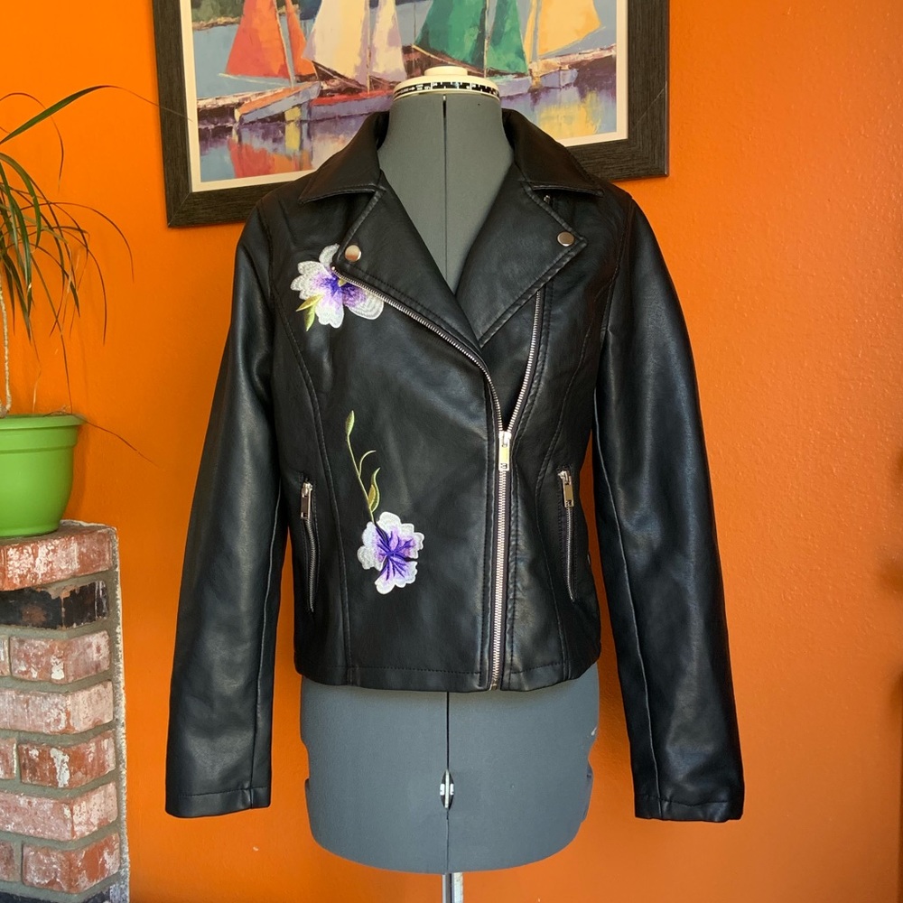 Forever Flower Clothing Black Junior Jacket Sz S